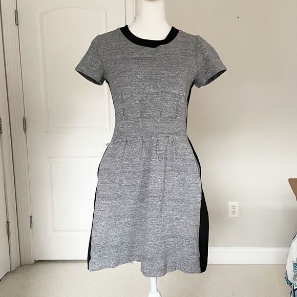 Madewell Parkline Grey and Black Dress - Picture 2 of 10